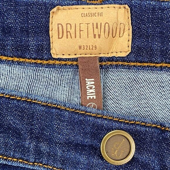 Driftwood Women's Jackie Stretch Dark Wash High Rise Jeans   Size:  32 - Picture 11 of 13